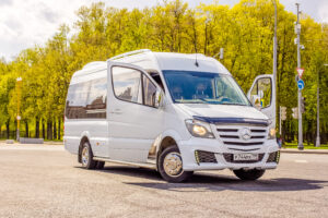 Moscow,,Russia,-,05,May,2019:,White,Mercedes-benz,Sprinter,On